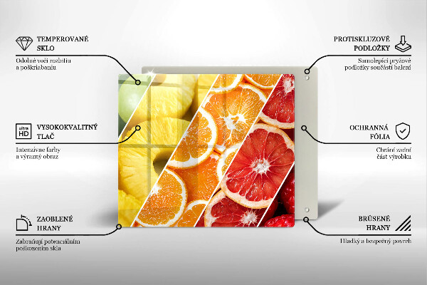 Protection plaque induction Fruits colorés