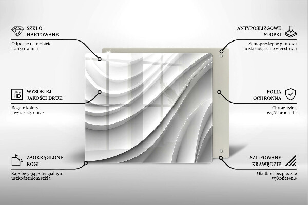 Protection plaque induction Lignes géométriques