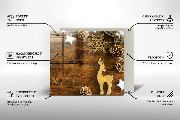 Protection plaque induction décorations de Noël