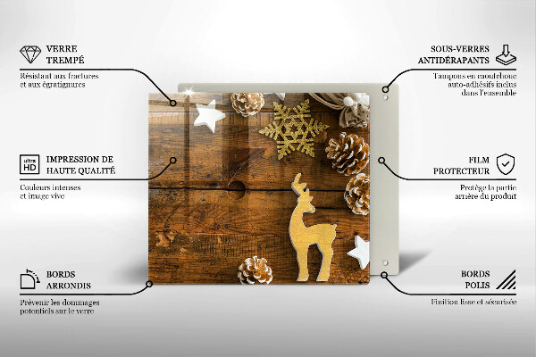 Protection plaque induction décorations de Noël