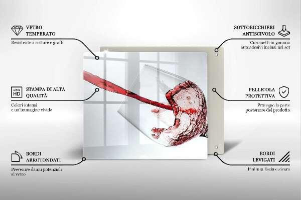 Protection plaque induction Vin rouge