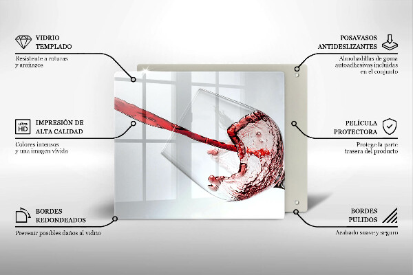 Protection plaque induction Vin rouge