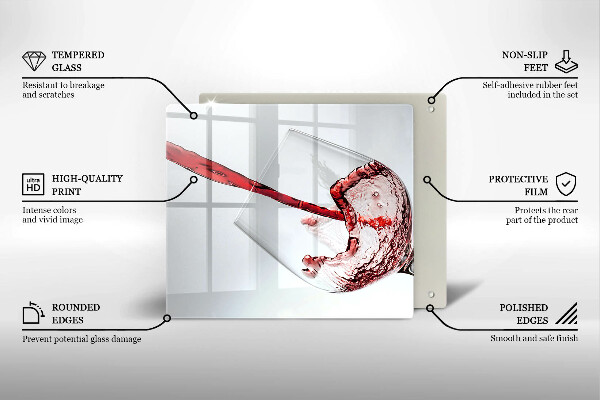 Protection plaque induction Vin rouge