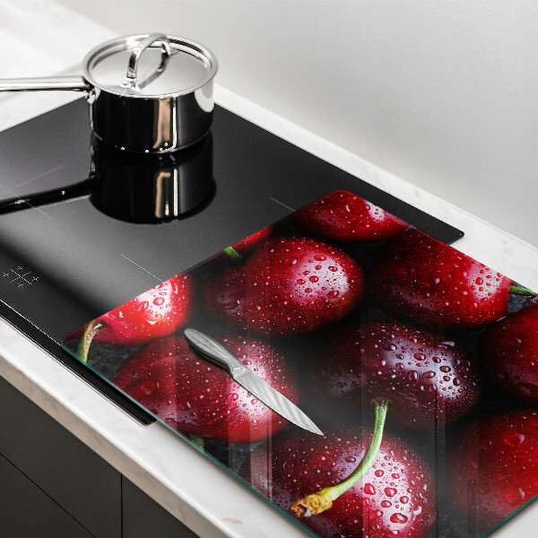 Protection plaque induction Gros plan de cerises