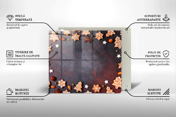 Protection plaque induction Noël en pain d'épice