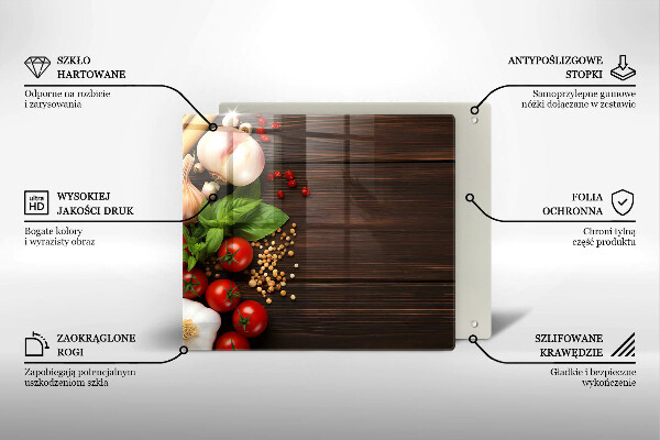 Protection plaque induction Des légumes sur la table