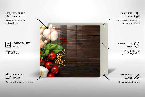 Protection plaque induction Des légumes sur la table