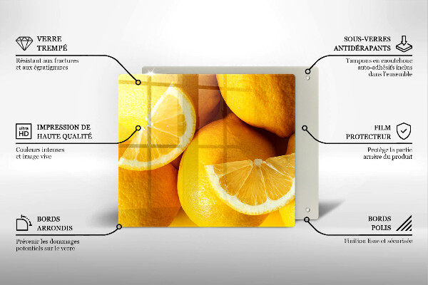 Protection plaque induction Citrons juteux