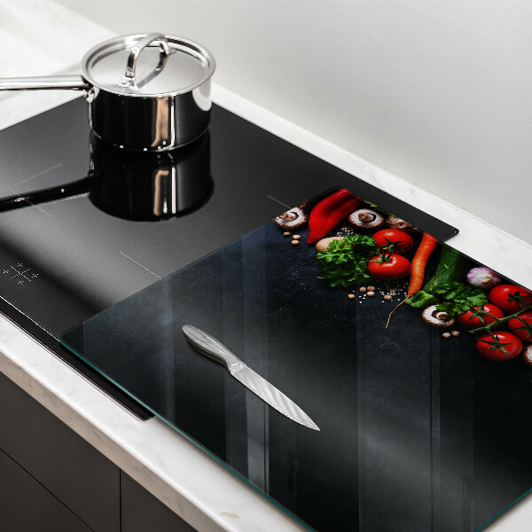 Protection plaque induction Légumes colorés