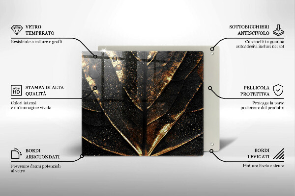 Protection plaque induction Feuille d'or
