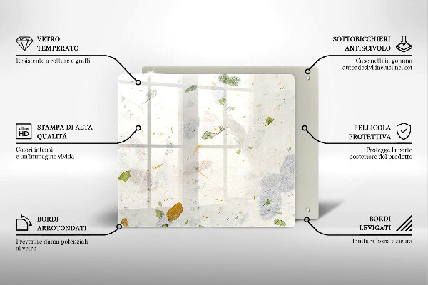 Protection plaque induction Feuilles tombantes