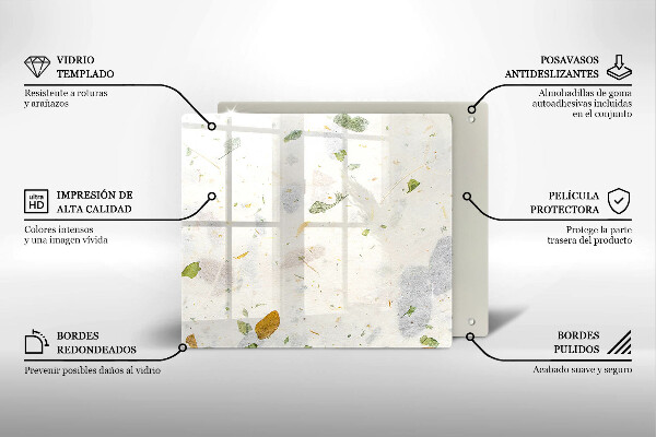 Protection plaque induction Feuilles tombantes