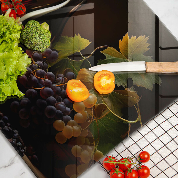 Protection plaque induction Verre de vin et de raisins