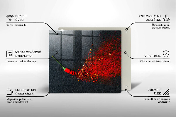 Cache plaque de cuisson Piment