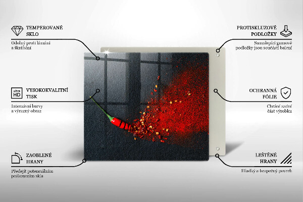 Cache plaque de cuisson Piment