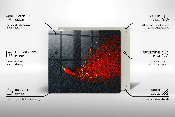 Cache plaque de cuisson Piment