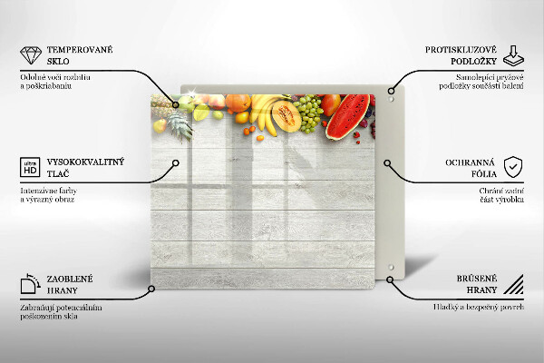 Protection plaque induction Fruits sur planches