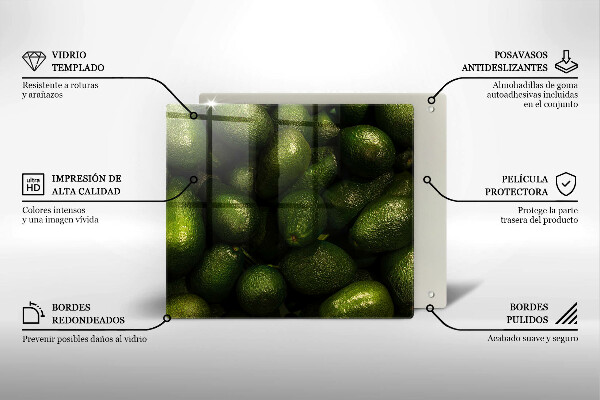 Protection plaque induction Fruit d'avocat