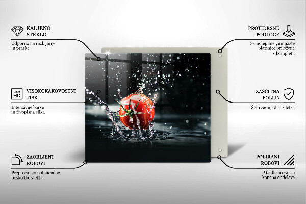 Protection plaque induction Tomate dans l'eau