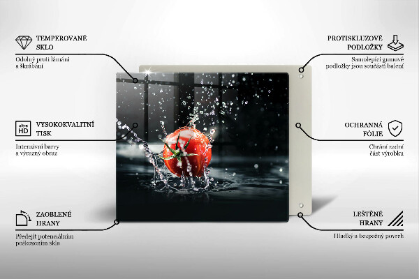 Protection plaque induction Tomate dans l'eau
