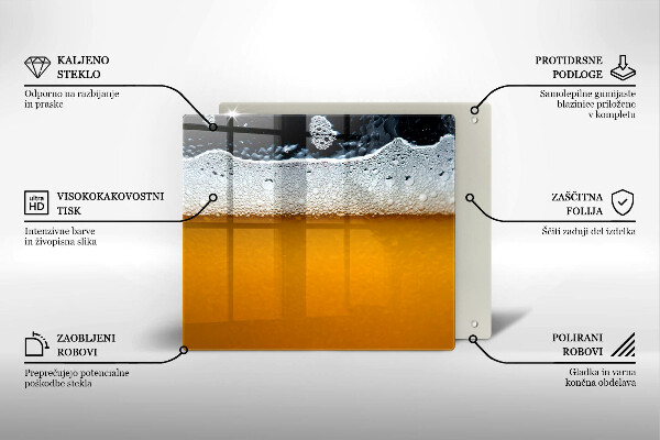 Protection plaque induction Boire de la mousse de bière