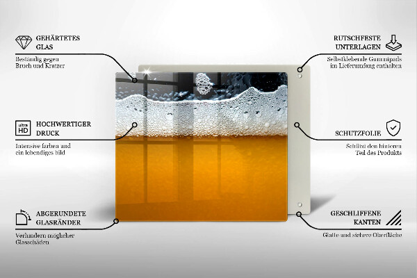 Protection plaque induction Boire de la mousse de bière