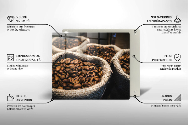 Protection plaque induction Sacs de grains de café