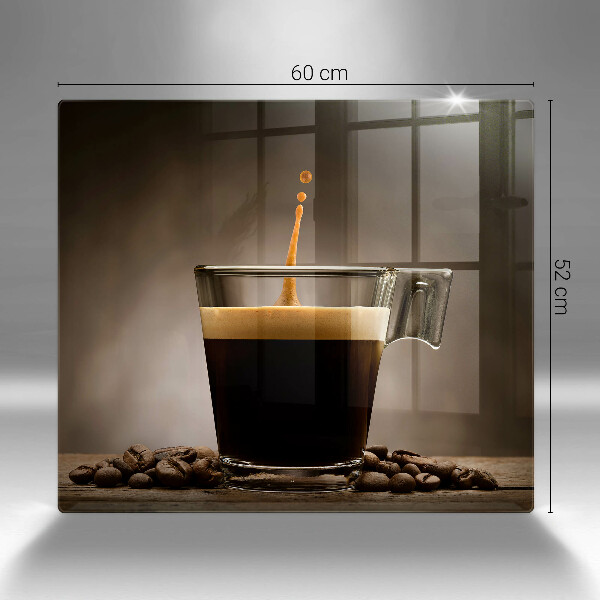 Protection plaque induction Verre et grains de café