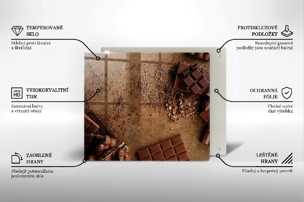 Protection plaque induction Bonbons au chocolat