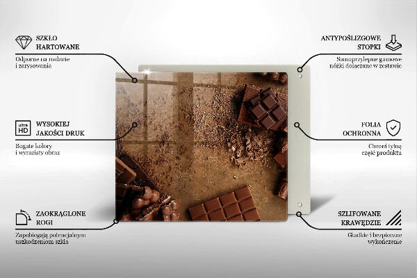 Protection plaque induction Bonbons au chocolat