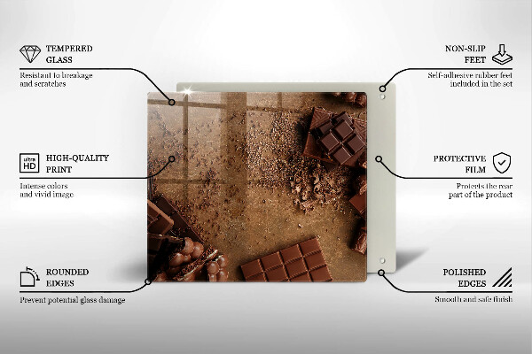 Protection plaque induction Bonbons au chocolat