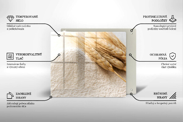 Protection plaque induction Farine et épis de céréales