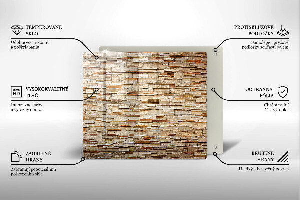 Cache plaque de cuisson Texture des pierres décoratives