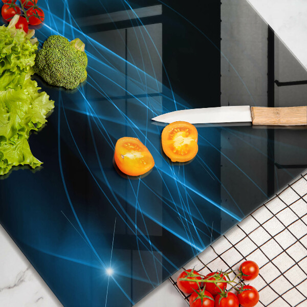 Cache plaque de cuisson Fumée bleue abstraite