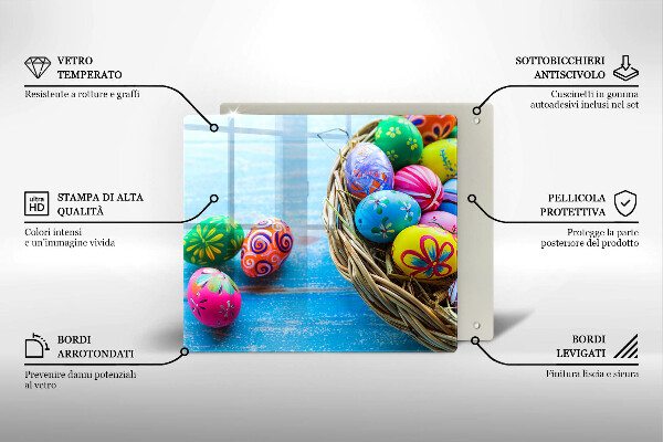 Cache plaque de cuisson Oeufs de Pâques Oeufs de Pâques