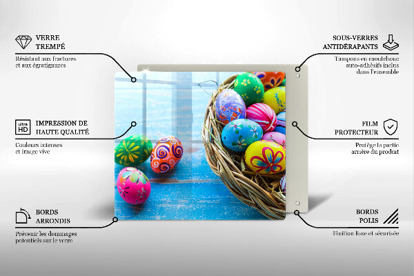 Cache plaque de cuisson Oeufs de Pâques Oeufs de Pâques