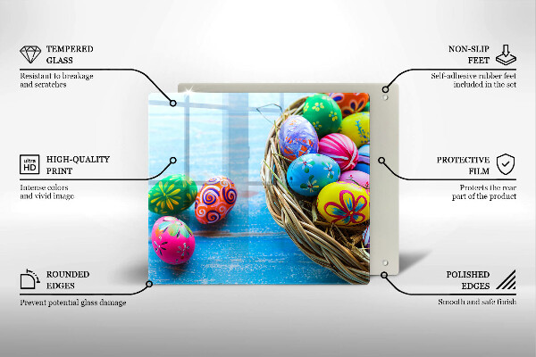 Cache plaque de cuisson Oeufs de Pâques Oeufs de Pâques