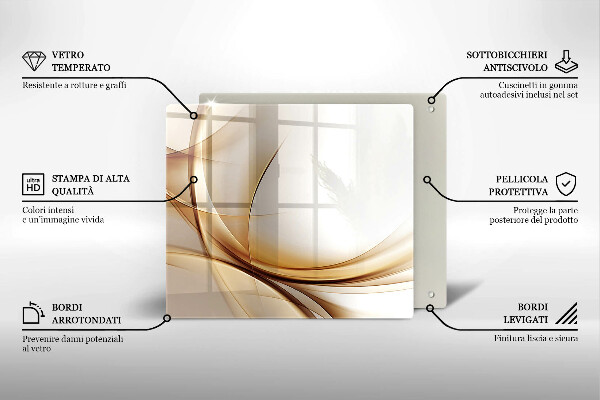 Cache plaque de cuisson Formes abstraites