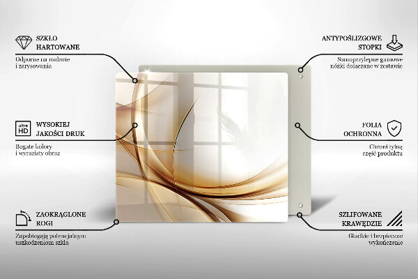 Cache plaque de cuisson Formes abstraites