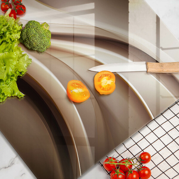 Cache plaque de cuisson Lignes douces d'abstraction