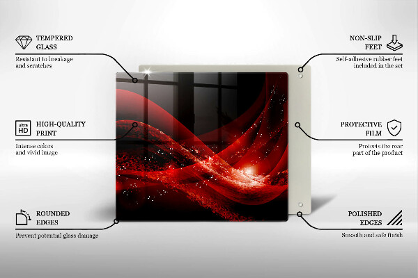 Cache plaque de cuisson Abstraction moderne