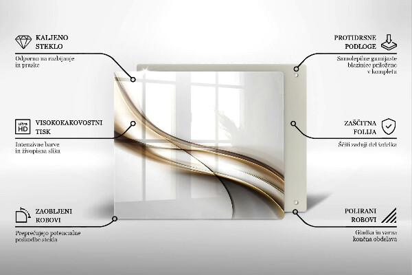 Cache plaque de cuisson Abstraction de lignes douces