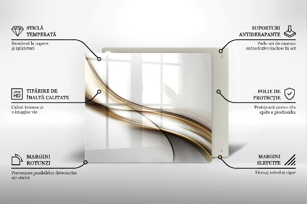 Cache plaque de cuisson Abstraction de lignes douces