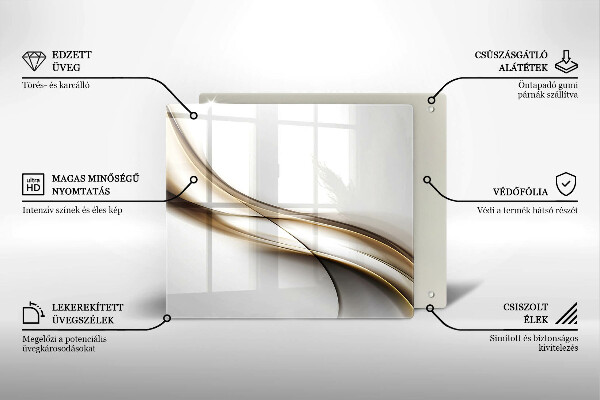 Cache plaque de cuisson Abstraction de lignes douces