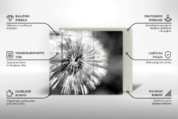 Cache plaque de cuisson Un pissenlit délicat