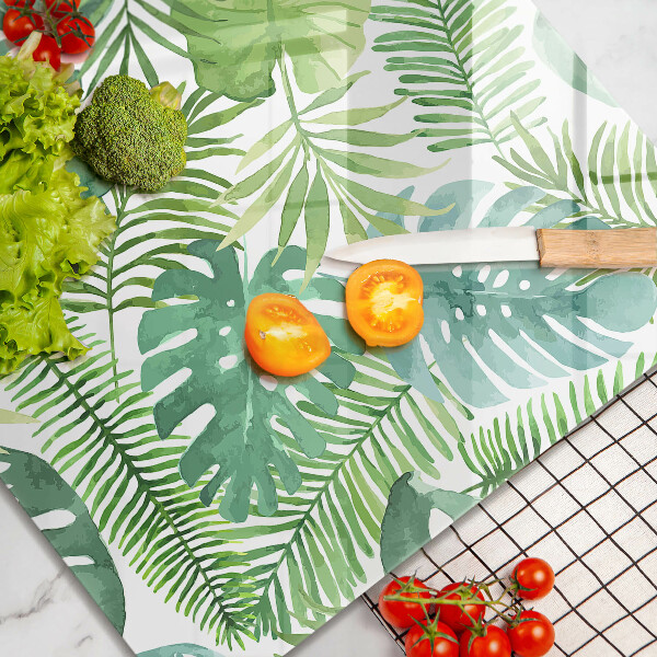 Cache plaque de cuisson Feuilles de boho aquarelle