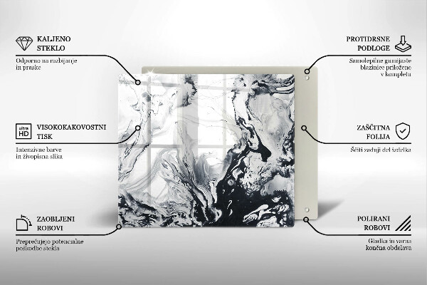 Cache plaque de cuisson Abstraction d'encre