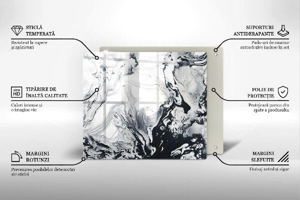 Cache plaque de cuisson Abstraction d'encre