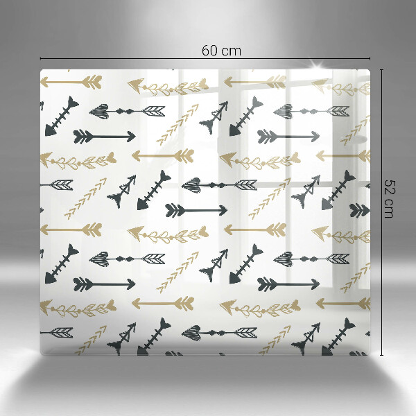 Cache plaque de cuisson Modèle de flèches bohème