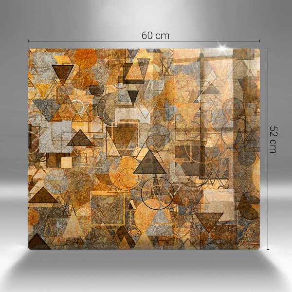 Cache plaque de cuisson Modèle sans couture de figures géométriques